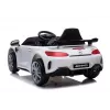 PETMEX Mercedes-AMG GTR coche eléctrico infantil 12V para conducir - blanco