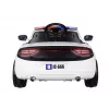 PETMEX Coche de policía a batería para niños blanco