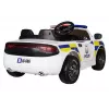 PETMEX Coche de policía a batería para niños blanco