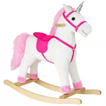 Caballo balancín PETMEX Unicornio Blanco 74cm 2252