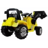 Tractor-excavadora eléctrico infantil PETMEX ZP1005 con pala móvil, Amarillo