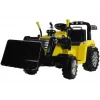 Tractor-excavadora eléctrico infantil PETMEX ZP1005 con pala móvil, Amarillo