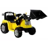 Tractor-excavadora eléctrico infantil PETMEX ZP1005 con pala móvil, Amarillo
