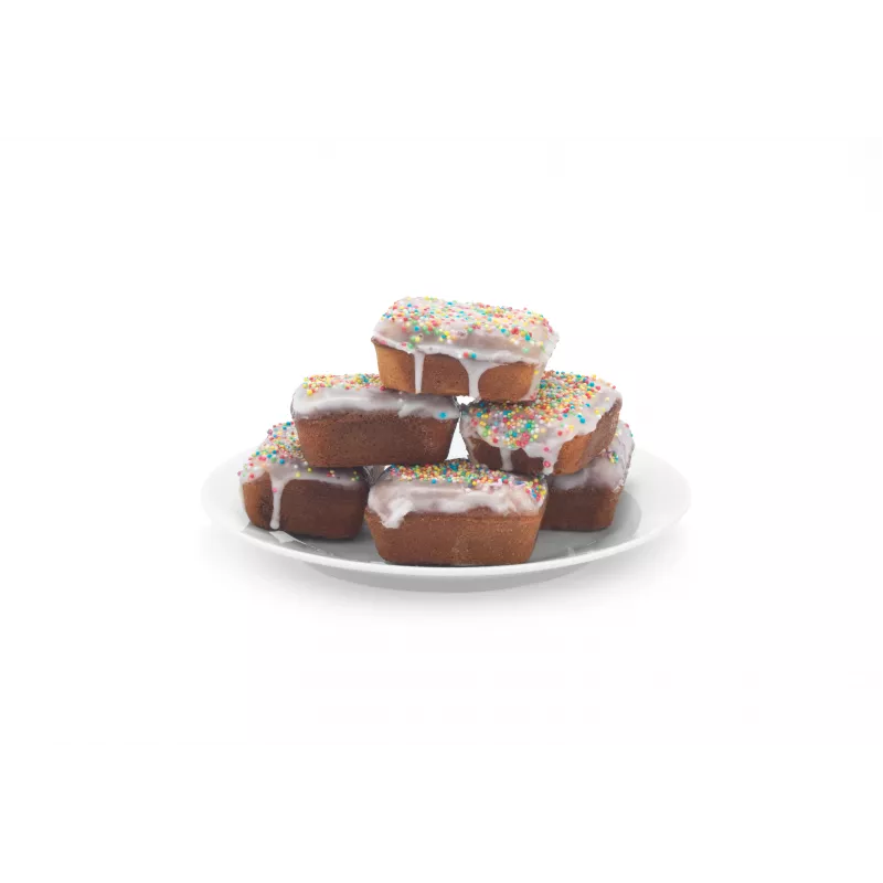 Petra PT5921DEKF Cake Maker – 7 minipasteles/cupcakes/donuts, 700W, antiadherente, negro