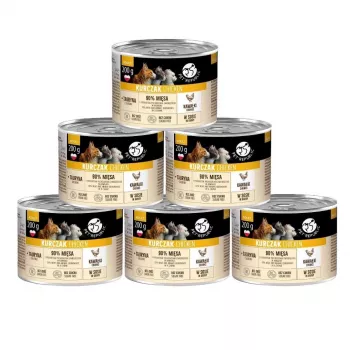 PETREPUBLIC Adult Trozos de pollo en salsa Comida húmeda para gatos – 10 x 200g