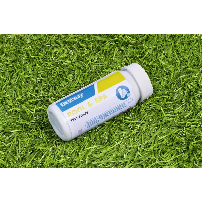 PH Pool Tester Bestway 58142 - 50 tiras de análisis de agua para cloro libre, pH y alcalinidad total