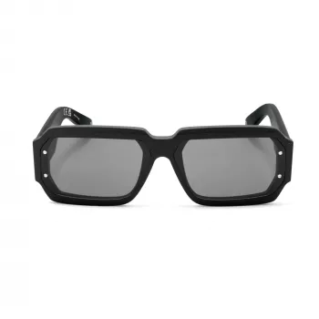PHILIPP PLEIN MAN SPP150-670703 Gafas de sol rectangulares montura negra lentes grises 67/11/145 mm