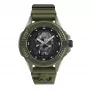 Philipp Plein Reloj automático esqueleto para hombre PWUBA0423 44mm silicona negra
