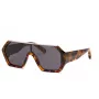 Gafas de sol de hombre Philipp Plein SPP047990728 - Montura de acetato negra, lentes de policarbonato grises, protección UV400