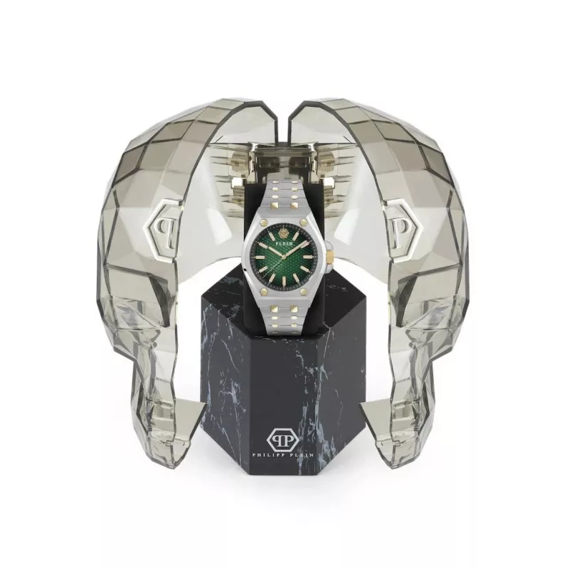 Philipp Plein Reloj Hombre PWPMA0224 43mm Esfera Negra Correa de Silicona