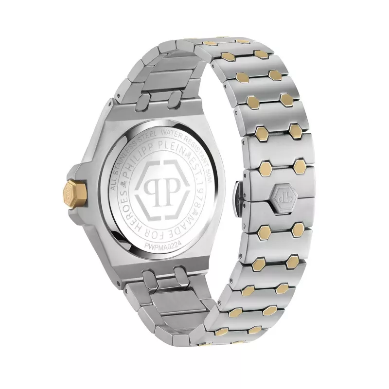 Philipp Plein Reloj Hombre PWPMA0224 43mm Esfera Negra Correa de Silicona