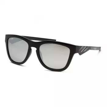 Philipp Plein Sport Gafas de sol de hombre SSP008-54Z42P - Montura de acetato y metal negra, lentes grises polarizadas, protección UV400, ancho de lente 54 mm