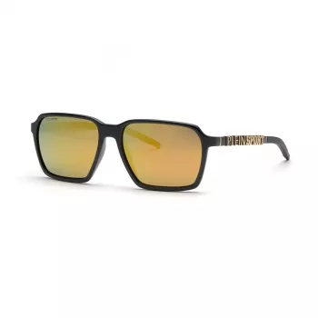 Philipp Plein Sport gafas de sol hombre SSP012-59Z42P - Montura de acetato negra, lentes polarizadas grises, 59/16/145 mm