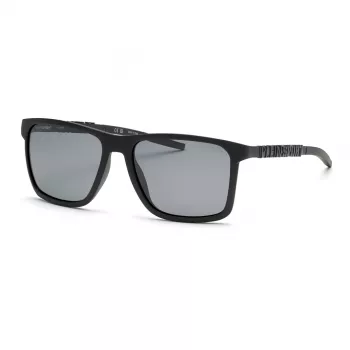 Gafas de sol de hombre Philipp Plein Sport SSP013-58U28P - Montura de acetato negra, lentes grises polarizadas, 58/17/145 mm