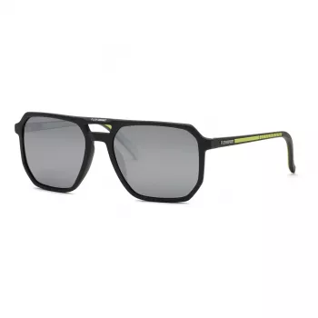 Philipp Plein Sport gafas de sol hombre SSP032-58C02X montura de acetato negra lentes grises 58/19/145 mm