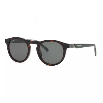 Philipp Plein Sport Gafas de sol de hombre SSP035-520722 montura rectangular de acetato negra lentes grises 52 mm
