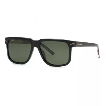 Philipp Plein Sport SSP037-59700P Gafas de sol polarizadas de hombre, montura negra, lentes grises, 59/16/150 mm