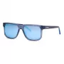 Philipp Plein Sport SSP037-59UA1P gafas de sol hombre - Montura de acetato negra brillante, lentes de policarbonato gris humo, 59/16/150 mm