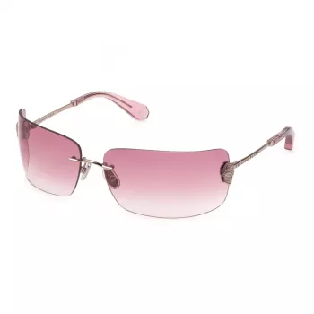 Philipp Plein SPP027V950A39 Gafas de sol mujer cuadradas - Montura de acetato negra cristales grises 95mm