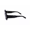 Philipp Plein SPP047-0Z21 Gafas de sol de hombre montura negra lentes grises 99mm