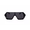 Philipp Plein SPP047-0Z21 Gafas de sol de hombre montura negra lentes grises 99mm