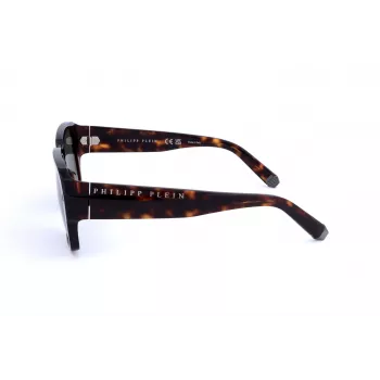 Gafas de sol de hombre PHILIPP PLEIN SPP081-550722 acetato negro lentes grises 55/17/145 mm