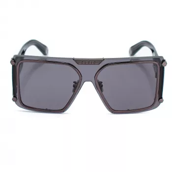 Philipp Plein SPP096M990I86 Gafas de Sol Hombre Pilot Aviator Metal Negro Gris Degradado UV400 99mm