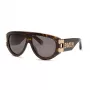 Philipp Plein SPP127V600722 Gafas de sol de hombre, montura negro brillante, lentes ahumadas, 60/13/145 mm