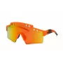 Philipp Plein SSP001-99B55A Gafas de sol shield de hombre Montura negra Lentes grises 99/0/130 mm