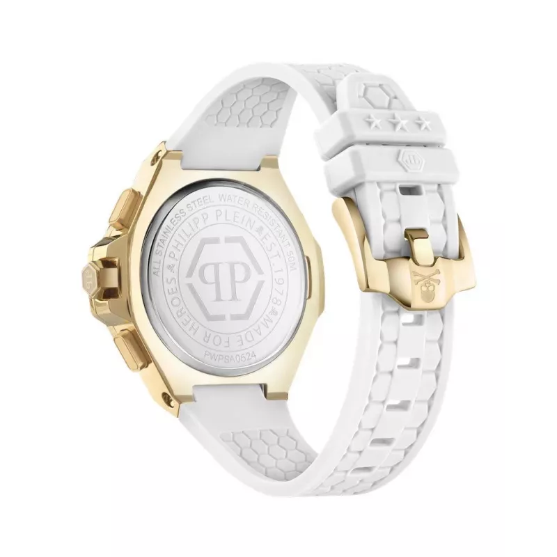 Philipp Plein The $keleton Reloj automático de hombre PWPSA0624 42mm silicona negra