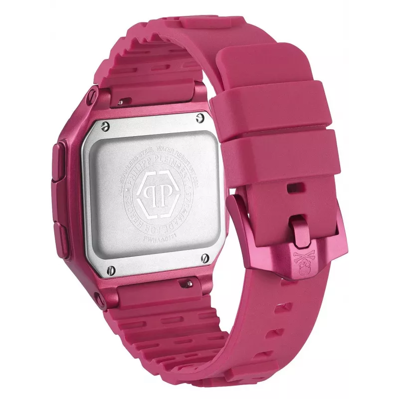 Reloj automático unisex Philipp Plein The $keleton PWHAA0121 47mm silicona negra