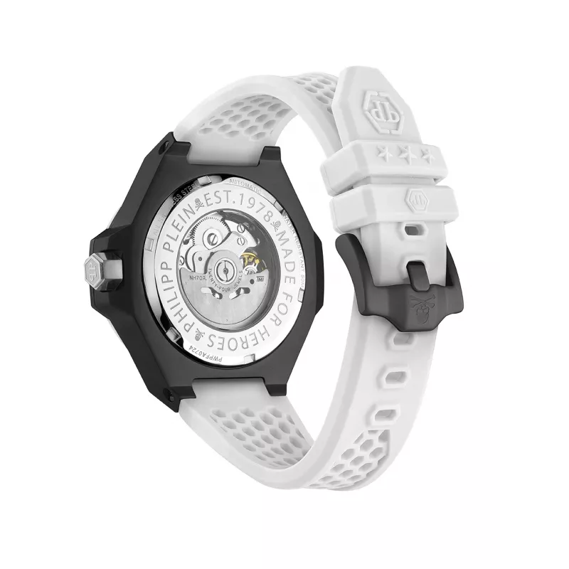 Philipp Plein The Skeleton reloj automático hombre PWPFA0724 46mm silicona negra
