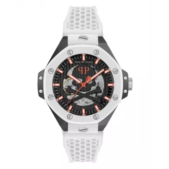 Philipp Plein The Skeleton reloj automático hombre PWPFA0724 46mm silicona negra