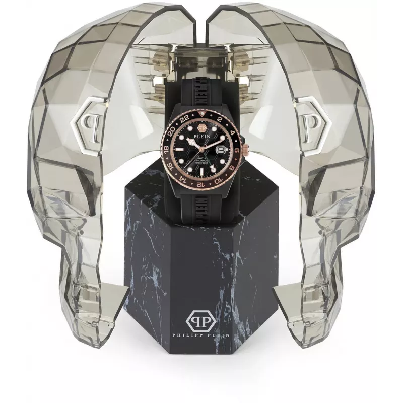Philipp Plein The Skeleton reloj de cuarzo hombre PWYBA0823 44mm silicona negra