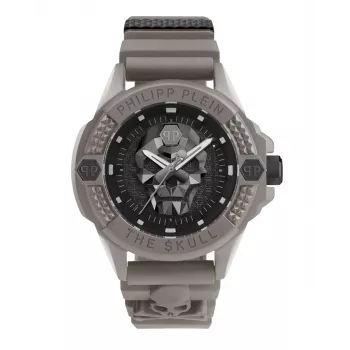 Philipp Plein The Skeleton reloj de hombre PWUBA0323 44mm Black IP acero inoxidable silicona