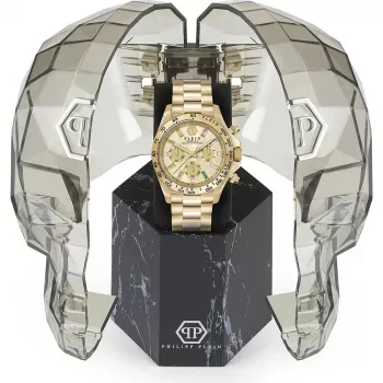 Philipp Plein Mujer PWSBA0223 Reloj de cuarzo analógico 38mm oro rosa acero inoxidable