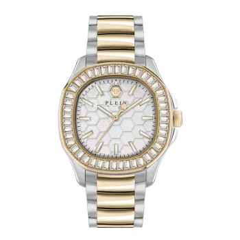 Philipp Plein Reloj automático skeleton de mujer PWTAA0523 38mm Color oro rosa Acero inoxidable y silicona negra