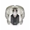 Philipp Plein Reloj de mujer PWYAA0223 The $kull cuarzo analógico 34mm correa de silicona negra