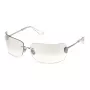 Gafas de sol de mujer Philipp Plein SPP027V95579X - montura negra oversize, lentes grises, protección UV400