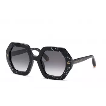 PHILIPP PLEIN gafas de sol mujer SPP039M530869 - montura negra, lentes grises, 53 mm