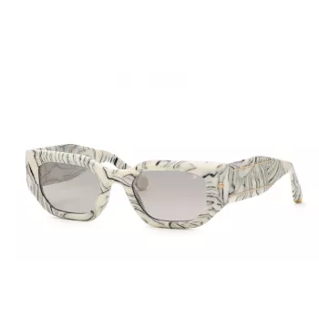 Philipp Plein Gafas de sol de mujer SPP066M5109YL - Montura negra/dorada, Lentes grises, 51/21/135 mm