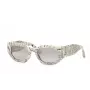 Philipp Plein Gafas de sol de mujer SPP066M5109YL - Montura negra/dorada, Lentes grises, 51/21/135 mm