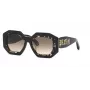 Philipp Plein Gafas de sol de mujer SPP098M530700 - Montura de acetato negra, lentes grises, 53 mm