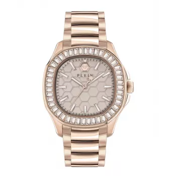 Reloj de mujer Philipp Plein The Skeleton cuarzo PWTAA0723 38mm silicona negra
