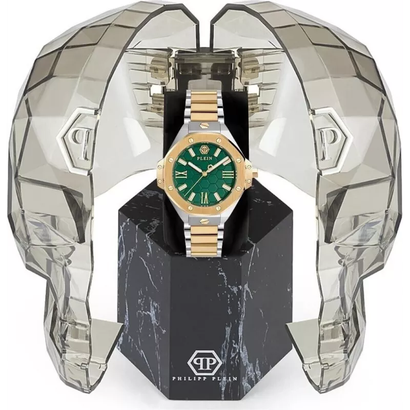 Philipp Plein reloj mujer PWBDA0724 39mm cuarzo acero inoxidable silicona negro