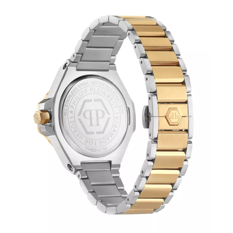 Philipp Plein reloj mujer PWBDA0724 39mm cuarzo acero inoxidable silicona negro