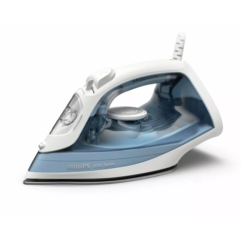 Philips 2000 series DST2010/20 Plancha de vapor, 2000 W, suela antiadherente, depósito de agua de 200 ml, gris