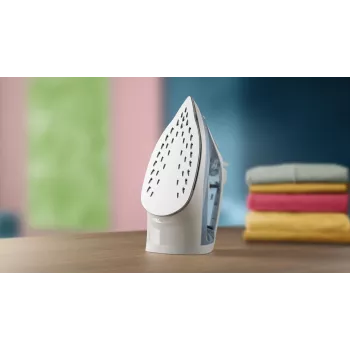Philips 2000 series DST2010/20 Plancha de vapor, 2000 W, suela antiadherente, depósito de agua de 200 ml, gris