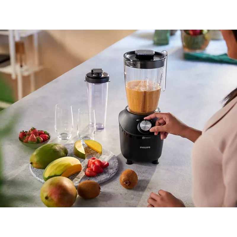 Philips Serie 3000 HR2291/41 Batidora de vaso ProBlend 2L 600W negra