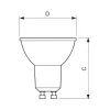 Philips CorePro LED Spot 5-50W GU10 827 36° regulable - blanco cálido